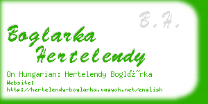 boglarka hertelendy business card